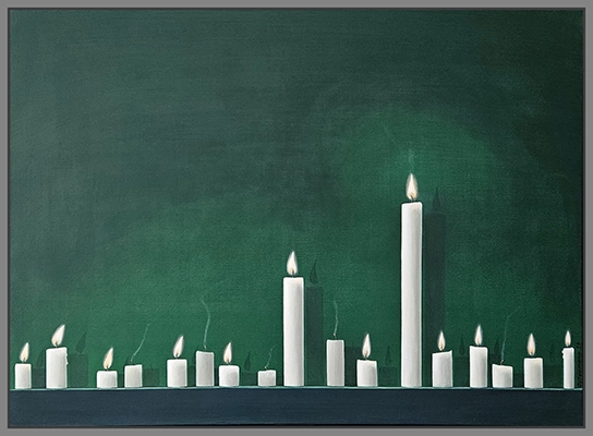Maximilian Ostermann  |  Kerzenlicht	110cm x 80cm	2014