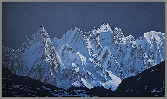 Maximilian Ostermann  | Schneeberg 170cm x 100cm 2024